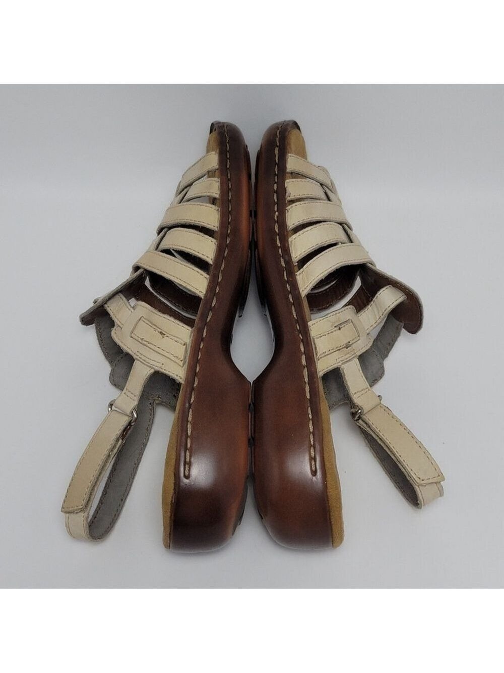 Naturalizer Pompano Leather Fisherman Slingback Casual Comfort Sandals Size 8.5 - Picture 6 of 11